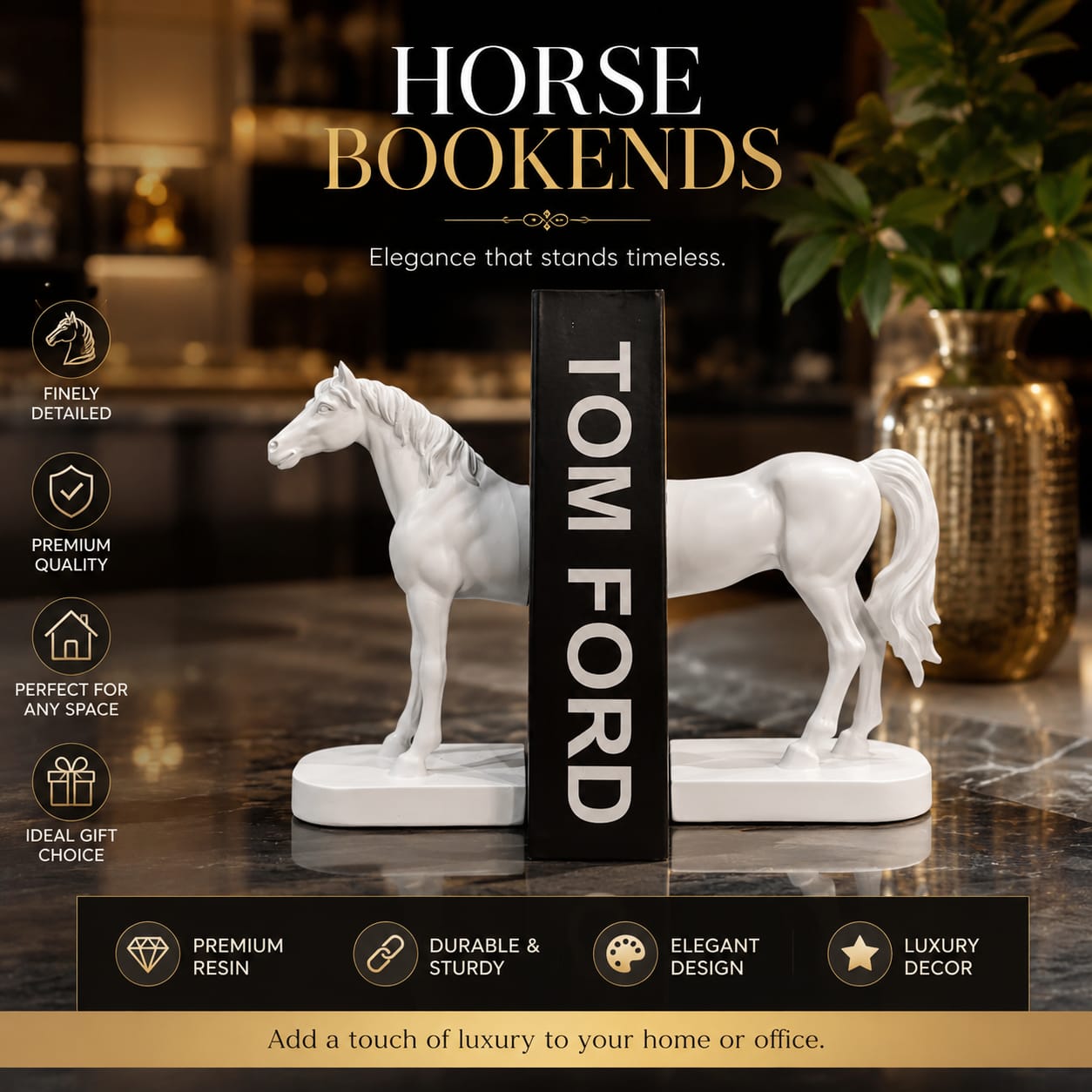 Horse Bookends